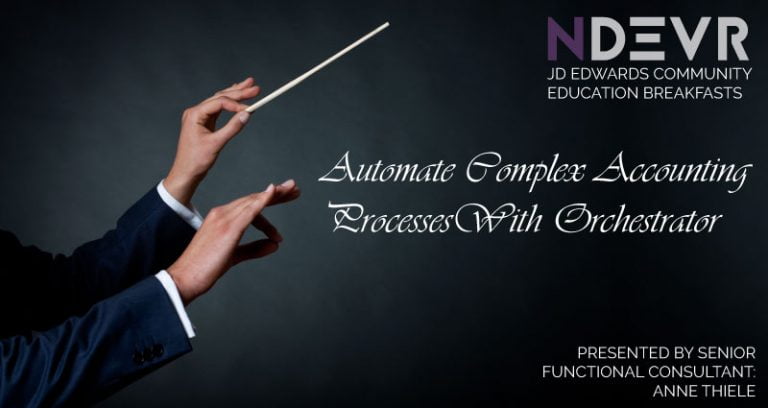 JD Edwards Orchestrator Demonstration: Automate A Business Process