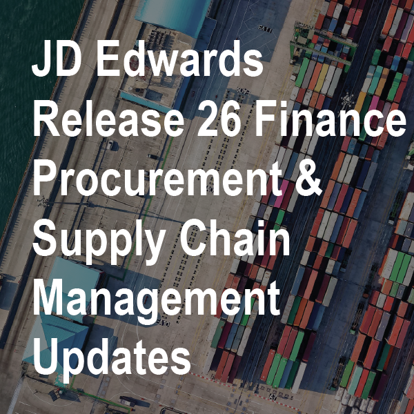 JD Edwards Release 26 Applications Updates